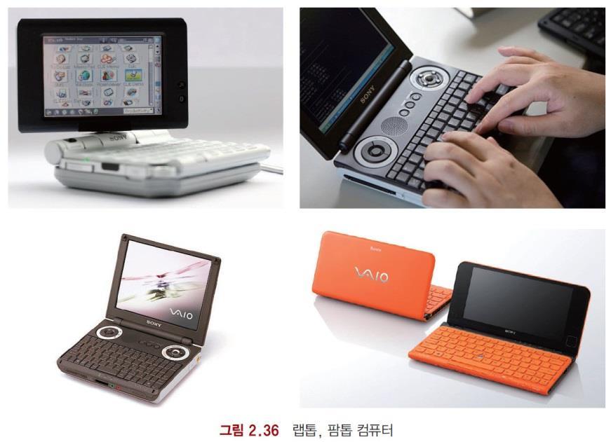 노트북보다더작아이동이손쉬운랩탑 (lap top), 팜탑 (palm