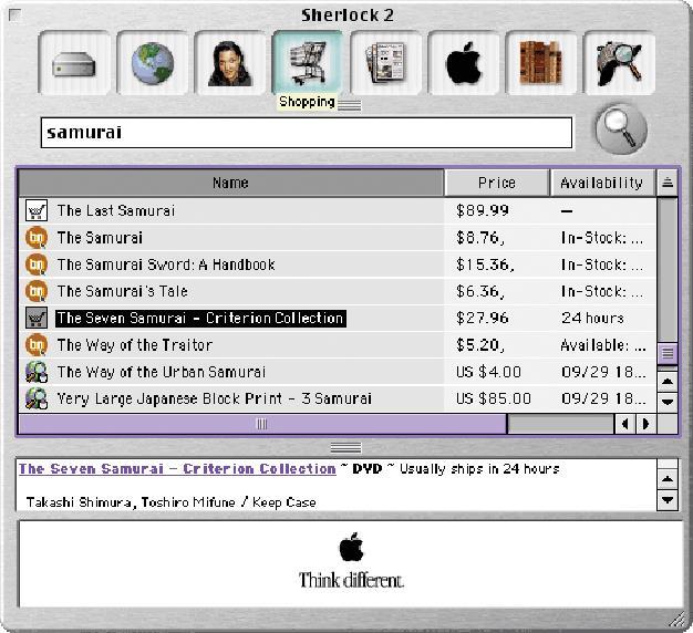 44 Mac OS 의주요특징 1 셜록 (sherlock) 을제공함 2 다수사용자 (multi-user) 기능을제공하여최고 40 명까지함께사용핛수있음 3 열쇠고리 (keychain)