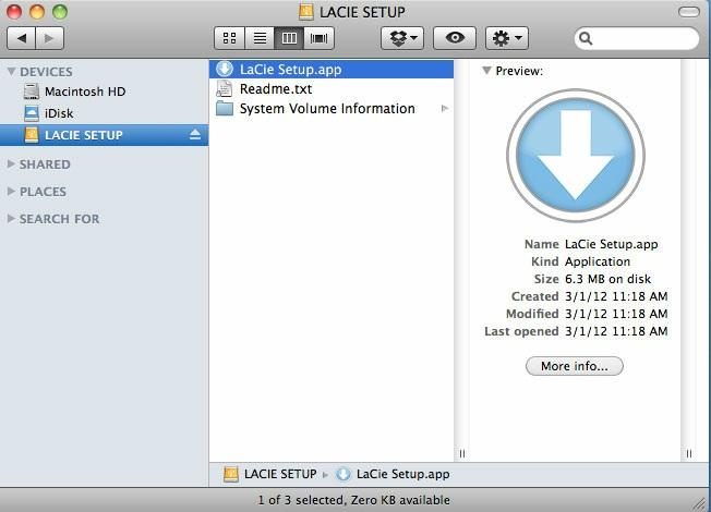LaCie 설정도우미실행 - Windows 자동실행 : Windows 자동실행에서