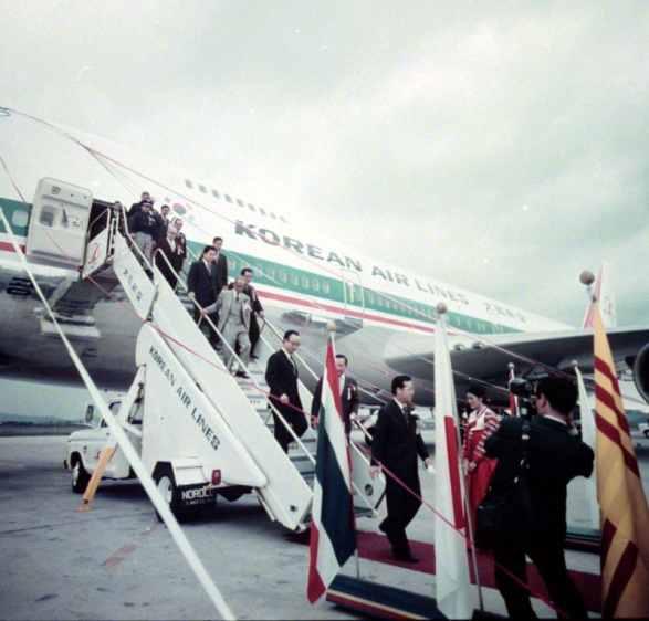 747 취항식참석, 1973,