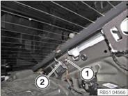 3mm * 루프아우터스킨 2쪽뒷유리 1 함몰부 (A) 를특수공구 0 495 259 (51 0 010) 로측정한다.