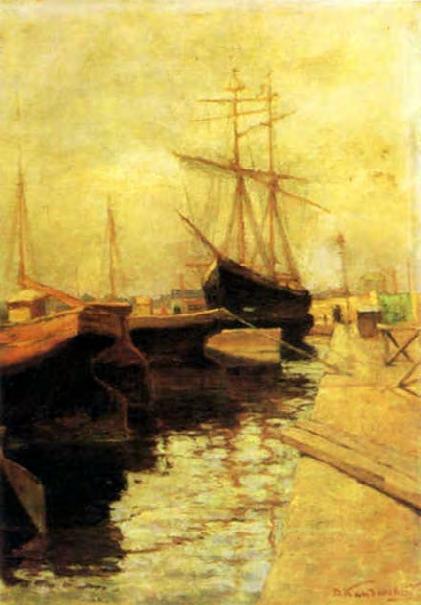 Pompidou Odessa. Port,1898, 65х45 cm, Moscow.