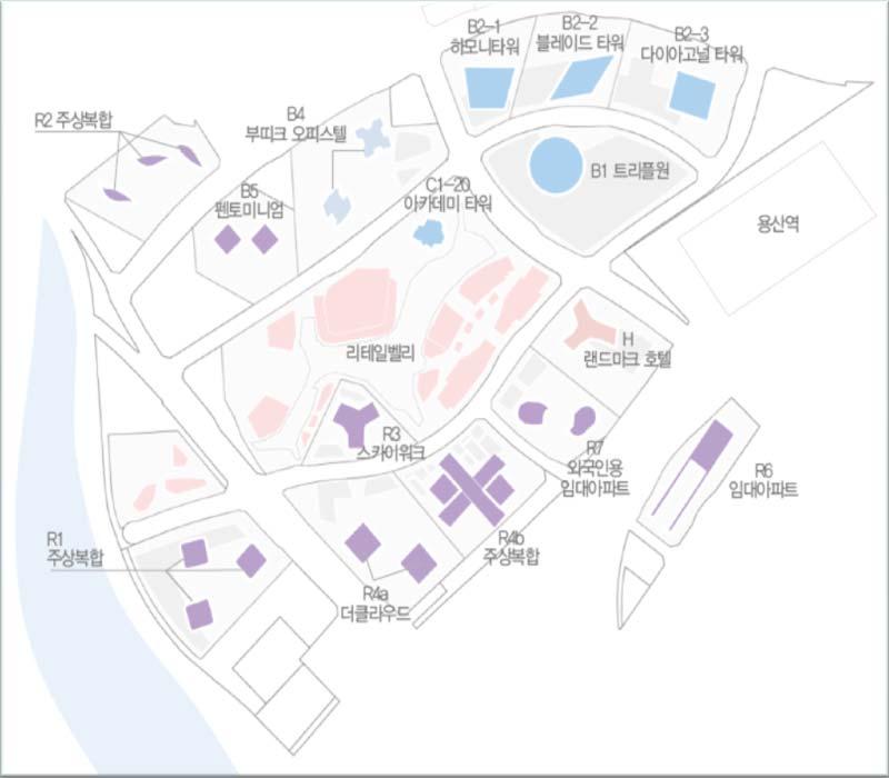 Space Program 구분 연면적 (py) 업무 395,515 Landmark Tower 92,636 일반오피스 172,121 4.