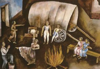 이러한육체적 정신적고통은프 리다칼로의작품세계에깊은영향을주었고, 그녀에 프리다칼로의인생과작품에더욱큰영향을미친존재는멕코벽화운동을이끌던스물 한살연상의남편에고리베라였다.