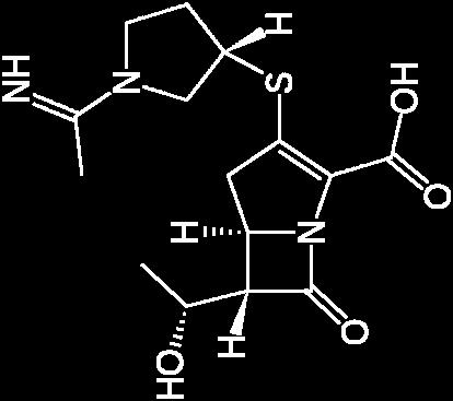 수입품목허가 통상실시권자 (1) (5R,6S)-3-{[(3S)-1-ethanimidoylpyrrolidin-3-yl]sulfanyl}-
