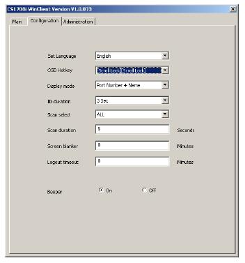 7 장. 윈도우클라이언트뷰어 설정페이지 GUI 설정페이지는사용자가개인작업환경을설정할수있도록합니다.