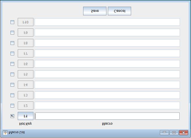 시리얼콘솔서버사용자설명서 매크로 매크로는사용자가 SNViewer 프로그램내에서사용할설정한문자매크로를생성합니다.