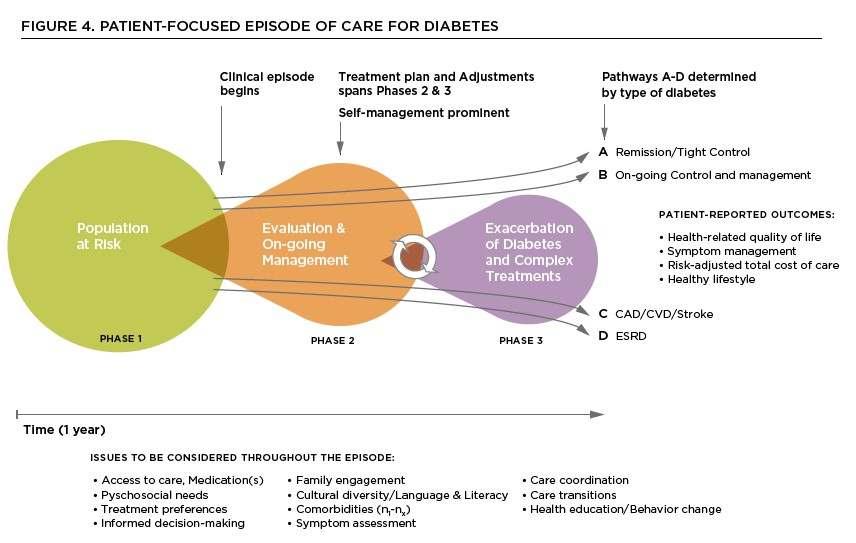 Episode care of Diabetes Map families of measures : safety, care