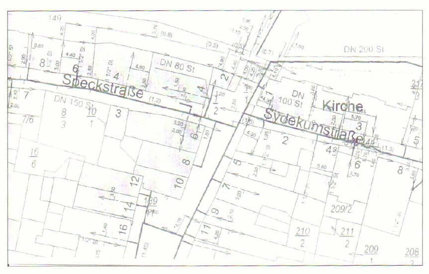 복합지하건축물 3D 지적도구축 CADASTRAL MAP with underground parcels (black) and surface parcels (red)