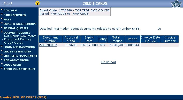 DOCUMENT QUERIES Credit Cards Credit Cards