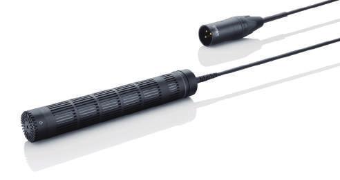 16 khz 4017E Shotgun Microphone, Active Cable Rear or side cable d:dicate 4017E 샷건마이크로폰은좁은공간에서의카메라고정마운팅에적당한초지향성마이크로폰입니다. d:dicate 4017E 캡슐은음악적이며명료함을유지하면서도지향각이외의소리를완벽하게배제합니다.