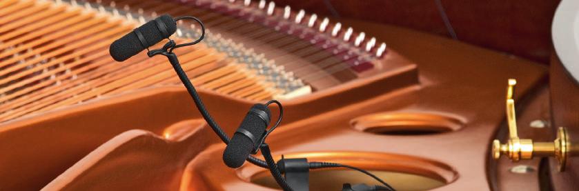 4099P Instrument Microphone Stereo Kit for Piano d:vote 4099P 는그랜드피아노에사용하기위해개발되었고라이브세팅에서피아노뚜껑을닫고연주할수있어다른음원과의완벽한분리를가능하게합니다.