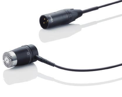 4006E Omnidirectional Microphone, Active Cable Rear or side cable d:dicate Recording Mics d:dicate 4006E 무지향성마이크로폰은눈에띄지않게고음질의성능이필요할때훌륭한선택이될수있습니다.