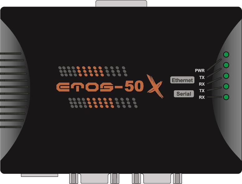 다음그림은 ETOS-50X 의그림입니다. 이더넷 / 시리얼모델에따라 LED 표시명칭이다릅니다. 시리얼모델은아래그림 Ethernet 표기대신 Serial 로 (Serial1, Serial2) 표기됩니다.