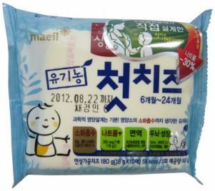 FOR BABIES( 유기농 ) [Category] Organic processed slice cheese [Volume] 180g [Flavors] Plain