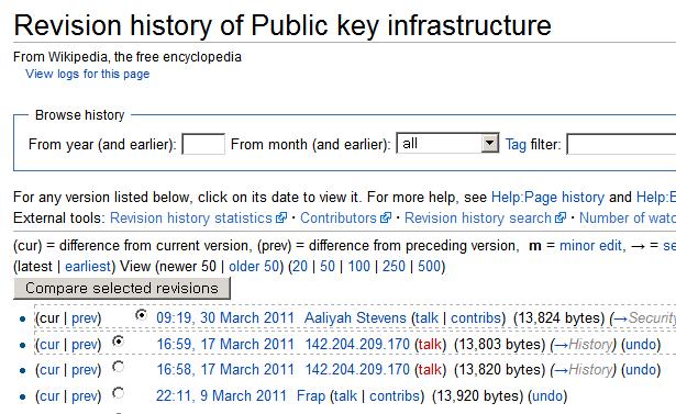 title=public_key_infrastructure&action=history 적용기술 69) 중요한서식제출시재확인절차제공 사용자가최종적으로되돌릴수없는거래 (transaction)