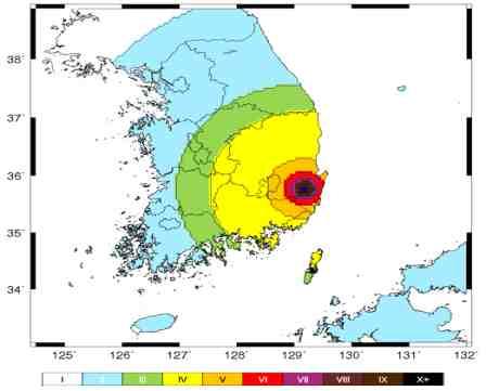 - 일본등의대규모국외지진에대한지진조기경보시범서비스실시 월 ㅇ지역별지진동 ( 진도 ) 의대국민서비스실시 -