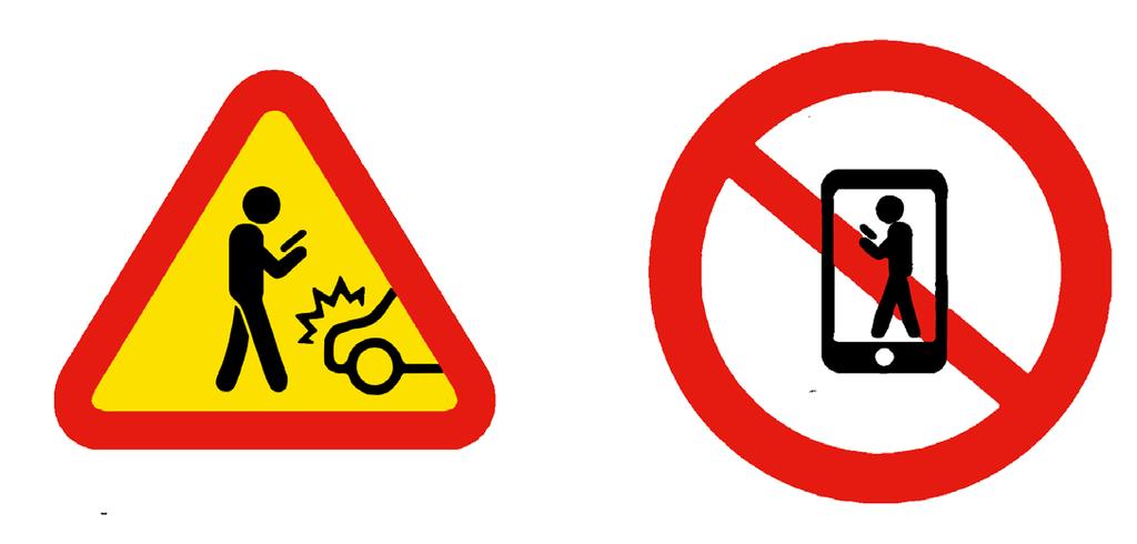 그림 10.2 보행중스마트폰사용주의안내의예. 보행이나운전중스마트폰사용은사고의위험성을높인다. 스마트기기는동시에여러가지기능을처리할수있어이른바 멀티태스킹 을가능하게한다. 멀티태스킹은말그대로동시에서로다른정보를처리하는것이다.