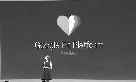 통계분석ㅣ정책제도ㅣ동향전망 ( 구글 ) 헬스케어플랫폼 Google Fit 공개 구글은 14년 6월 25 일자사의개발자지향컨퍼런스 Google I/O 2014를통해헬스케어플랫폼 Google Fit을공개함