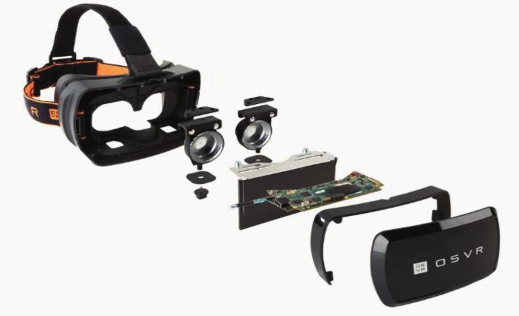 가상현실기술동향 153 지금과같은가상현실에대한높은관심을이끌어낸것은 Oculus VR사의 Oculus Rift 이다. 2012 년에설립된 Oculus VR사는기존의 HMD보다효율적이고, 저렴한 HMD를보급하고자개발에착수를했고, 개발비용은킥스타터를통해조달하여프로토타입개발에성공하였다.