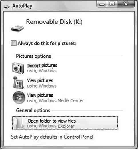 2 단계 : 컴퓨터로화상복사하기 Windows의경우여기에서는화상을 " 문서 "(Windows XP의경우 : " 내문서 ") 폴더로복사하는예를설명합니다.