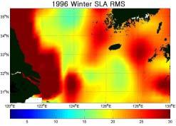 특히 1996년과 1999년에여름과가을의해수면높이가조사기간의다른해들에비해서높게나타났다