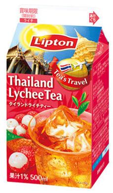 유음료 2014년 2월 4일 가 격 130 엔 ( 세금별도 ) 용 량 500 ml 일본, 모리나가유업 Lipton Tea s Travel <Thiland Lychee Tea> 립톤 Tea s Travel 시리즈의세번째신제품이다.