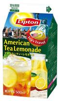 홍차음료 2013년 12월 3일 가 격 100 엔 ( 세금별도 ) 용 량 500 ml 일본, 모리나가유업 Lipton Tea s Travel <American Tea Lemonade> 립톤 Tea s Travel