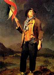 구성하였다. 루이 16세는국민의회를무력으로해산시키려하였다. 이과정에서군중과국왕수비대가충돌하여희생자가나왔고, 파리의민중이전제정치의상징이던바스티유감옥을습격하면서프랑스혁명은본격적으로전개되었다 (1789). 이후혁명은지방으로확산되었고농민들은귀족을공격하였다. 국민의회는봉건제폐지를선언하고 인간과시민의권리선언 을발표하여혁명의기본이념을천명하였다.