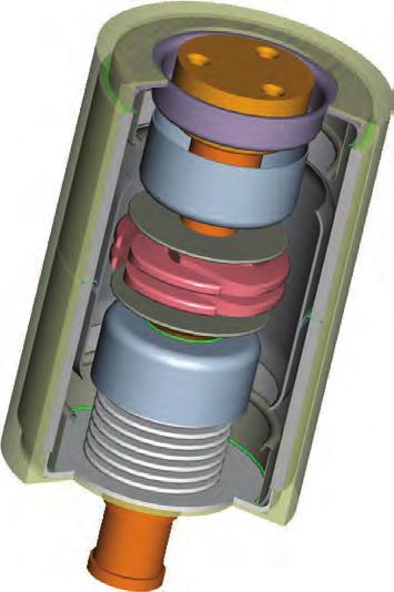 차단동작 ( 진공인터럽터에의한차단 ) VCB 의차단동작은진공인터럽터에의해이루어지며, 인터럽터의핵심부분은접점으로써동 - 크롬 (CuCr)
