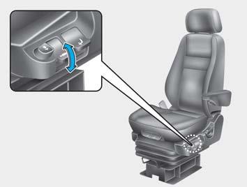 OGD030013 운전석좌측에있는조절레버를이용하여운전석의승차감을조절할수있습니다.