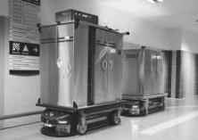 엘리베이터를이용한층간이동 병원물류로봇 TransCar( 고중량물품, AGV),