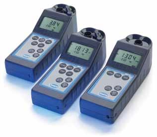Meters & Probes MP Meters ( 휴대용 ) 프로브없이사용가능한다항목측정미터는깨끗한물과수도물에대해빠른측정결과를얻을수있습니다.