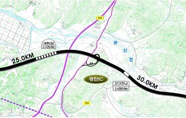 요약그림-9] 서울 ~ 문산고속도로및국도1호선접속부월릉JCT 계획검토