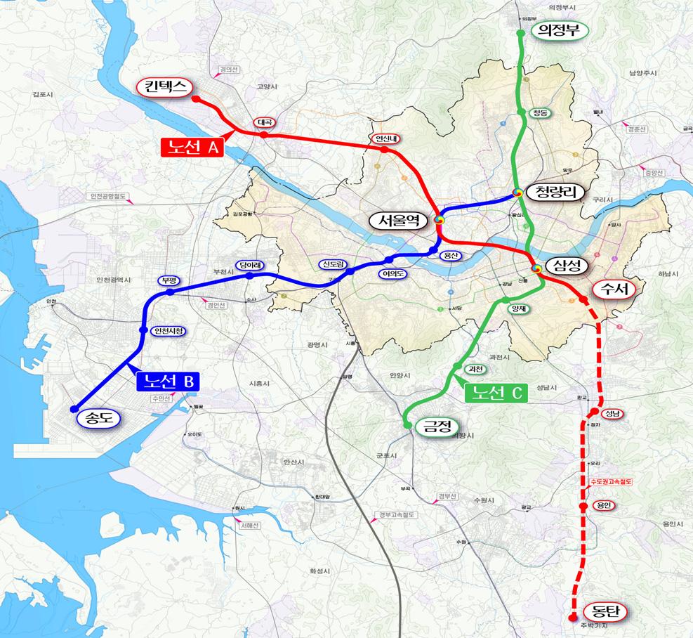 열차운영계획 - 최고속도 : 300km /h( 설계속도 350km /h) - 운행시간 : 수서 평택접속 21.