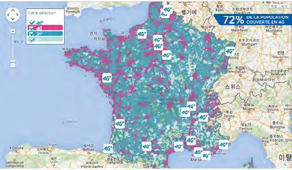 해외동향 출처 : Ofcom 통신인프라보고서 프랑스 프랑스 ARCEP( 전자통신우정청 ) 는 2000 년 2G, 3G 서비스에대한커버리지맵제공을시작으로,