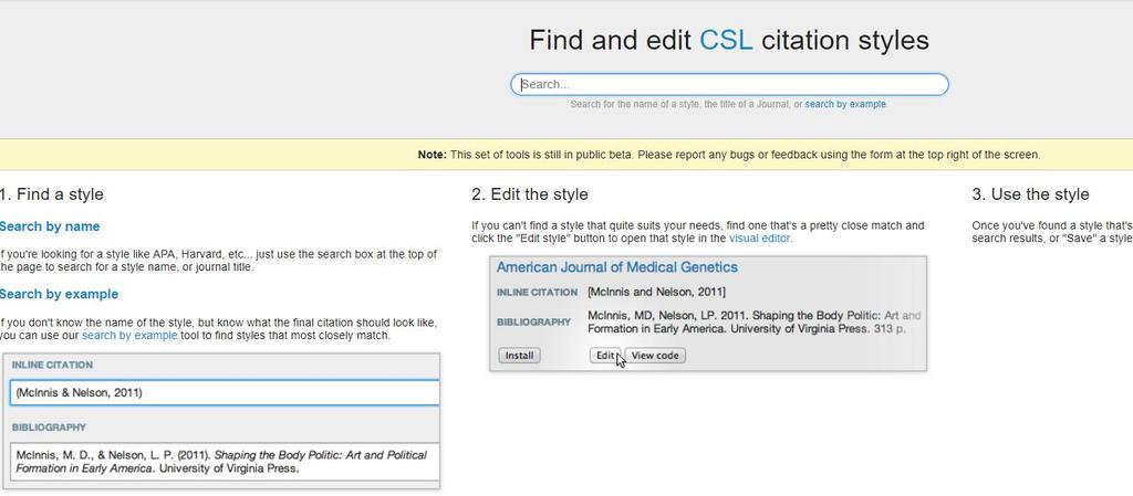 54 Citation Style Language (CSL) Citation Style Language (CSL)