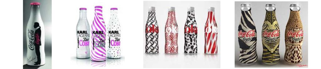 코카콜라 병에 표현된 패션의 표현 유형과 미적 특성 Fig. 1. Coca-Cola Karl Lagerfeld. From Chanel, Meet Diet Coke. (2010). http://www. francetoday.com Fig. 2. Coca-Cola Karl Lagerfeld. From Gaultier's Designer Coca-Cola: Karl Lagerfeld.