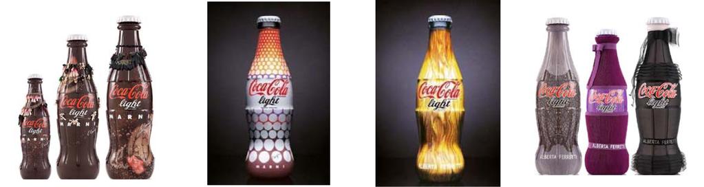 코카콜라 병에 표현된 패션의 표현 유형과 미적 특성 Fig. 17. Coca-Cola contour bottle with Marni. From Marni in Fig. 18. Coca-Cola Marni. From Marni in Coca-Cola. (2011). http://www.trendhunter.com Fig. 19.