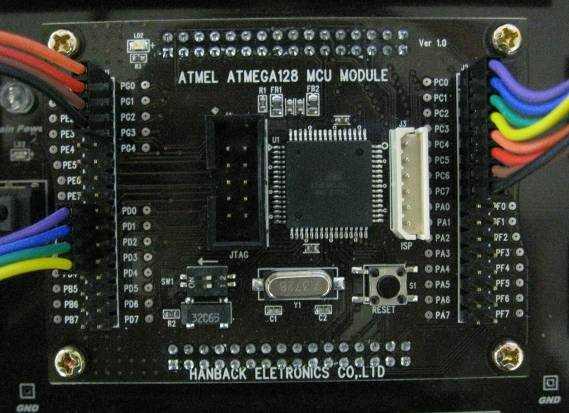 실습 17 : SPI 로 Flash Memory 붙이기 모듈결선방법 MCU 모듈포트 C 의 PC0~PC7