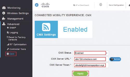 웹사용자인터페이스에서 RF 최적화 Cisco CMX 클라우드 : Cisco Mobility Express Web UI 와 CMX 를클라우드에서간편하게구성하여 Cisco Mobility Express 가지원하는게스트액세스및 Presence Analytics 용 CMX Connect 를즐길수있습니다. 초기구성마법사로자동리디렉션 : 브라우저에 19