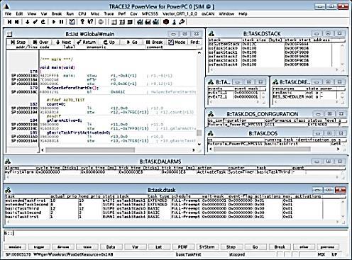를활용한디버깅환경자동화 - 다양한 Break Point 기능 (Program/ Data/ Spot/ Range/ Conditional/ Task) 3rd party tool 과연동 - MATLAB Simulink, VectorCAST, Rhapsody, LabVIEW 등 - 모델링툴과연동으로 PIL(Process In the Loop) 테스트가능