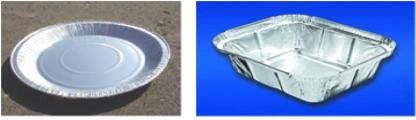 7615.10 XV 일회용 알루미늄 호일 용기 일반적으로 주방에서 사용하는 종류의 것으로서, 주로 식품의 상업적 조제, 포장 및 운반에 사용된다. 이 용기는 모양과 크기가 다양하다(일반적으로 직사각형 또는 원형).