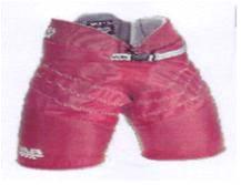 9506.99 XX 아이스하 키 용 바지 아이스하키 경기를 하는 도중에 부상으로부터 몸을 보호하기 위하여 입도록 특별히 디자인된 것이다. 섬유로 된 외피의 내부에는 여러 조각의 플라스틱 보호 장비가 장착되어 있다. 9508.