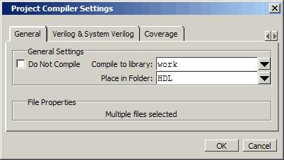 파일을선택했으면마우스오른쪽버튼을클릭하고 Properties 클릭합니다. C. Place in Folder 를클릭하고 HDL 폴더를선택합니다. D.