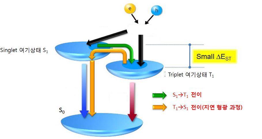 OLED 형광 / 인광 (Singlet & Triplet) Singlet Spin anti-symmetric
