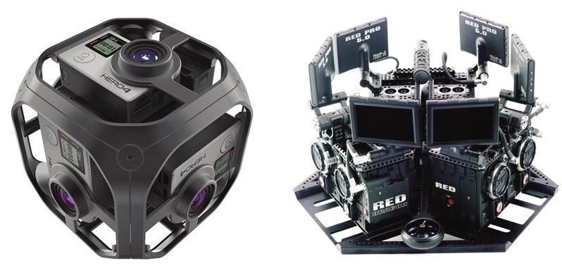 324 특집 : 360VR 및몰입형미디어 (a) GoPro Omni (b) NextVR 3D360VR < 그림 1> 리그형 360 도카메라