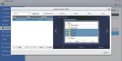 높은유연성 스냅샷을 QNAP NAS 이나확장유닛의 iscsi LUN 과볼륨으로사용할수있어서철저한보호가가능합니다.