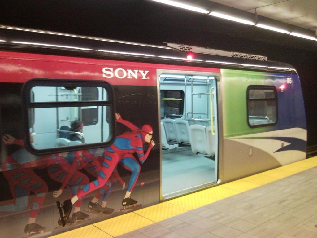 SONY Subway wrapping in