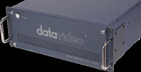 DIGITAL SD SWITCHER DIGITAL SD SWITCHER SE-900 DVI 8 멀티이미지프리뷰출력 Datavideo의 SE-900은 8채널의 SD 스위쳐로추가적인입력카드와보조장비를확장하여설치할수있습니다.